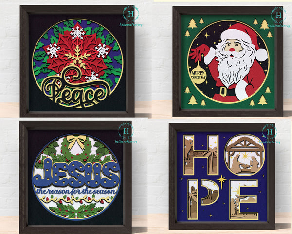 CHRISTMAS MEGA BUNDLE Svg - Cricut Files, Cardstock Svg, Silhouette Files - HelloCrafterSvg.