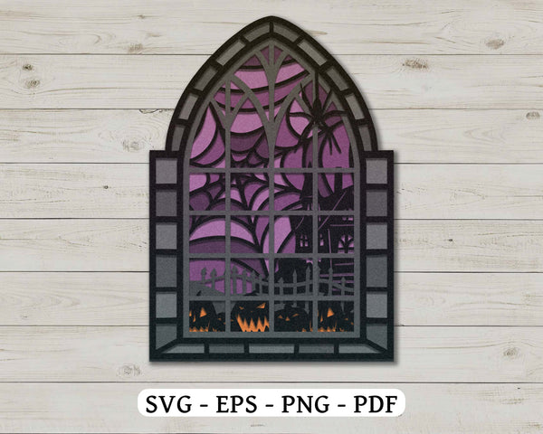 4 SEASON WINDOW CARD BUNDLE Svg - Cricut Files, Cardstock Svg, Silhouette Files - HelloCrafterSvg.