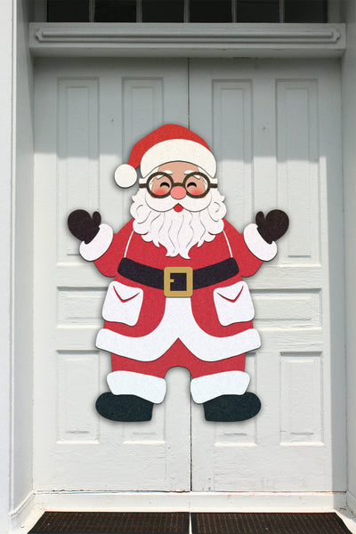 3D LARGE THAN MAT Santa Svg - CHRISTMAS SANTA Svg