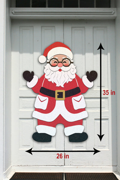 3D LARGE THAN MAT Santa Svg - CHRISTMAS SANTA Svg