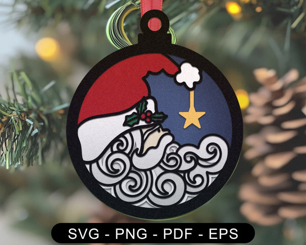 3D HANGING NEW ORNAMENT SET  Svg - 3D CHRISTMAS ORNAMENT Svg