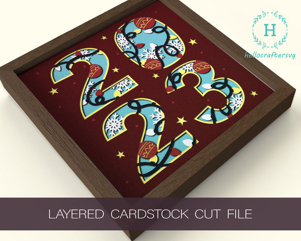 3D 2023 SVG, NEW Year 2023 Svg