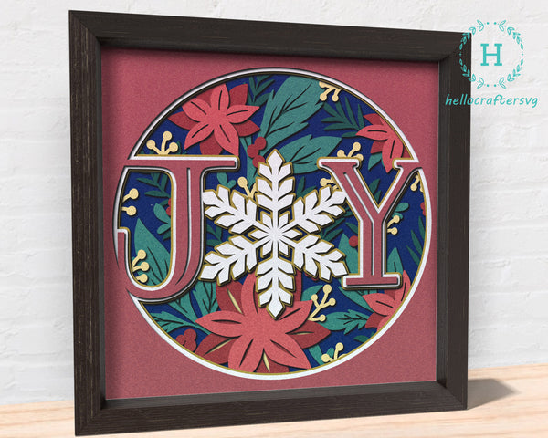 3D JOY SVG, Christmas Shadow Box Svg, Cricut Files, Cardstock Svg, Silhouette Files - HelloCrafterSvg.-2223