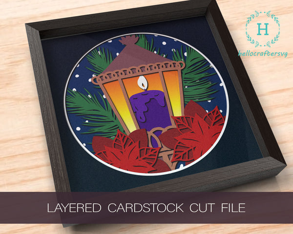 3d LANTERN Svg, LATERN Shadow Box Svg - Cricut Files, Cardstock Svg, Silhouette Files - HelloCrafterSvg-33