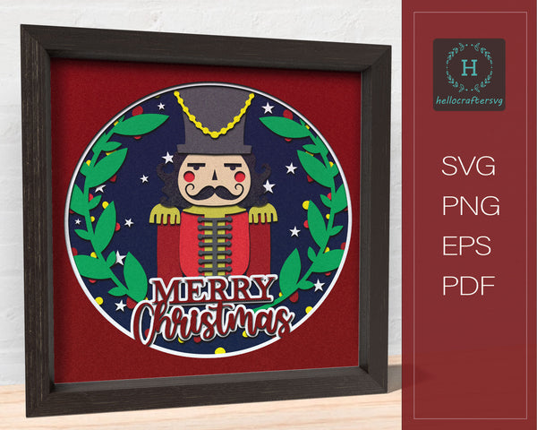 3d Nutcracker Svg, CHRISTMAS Shadow Box Svg-22