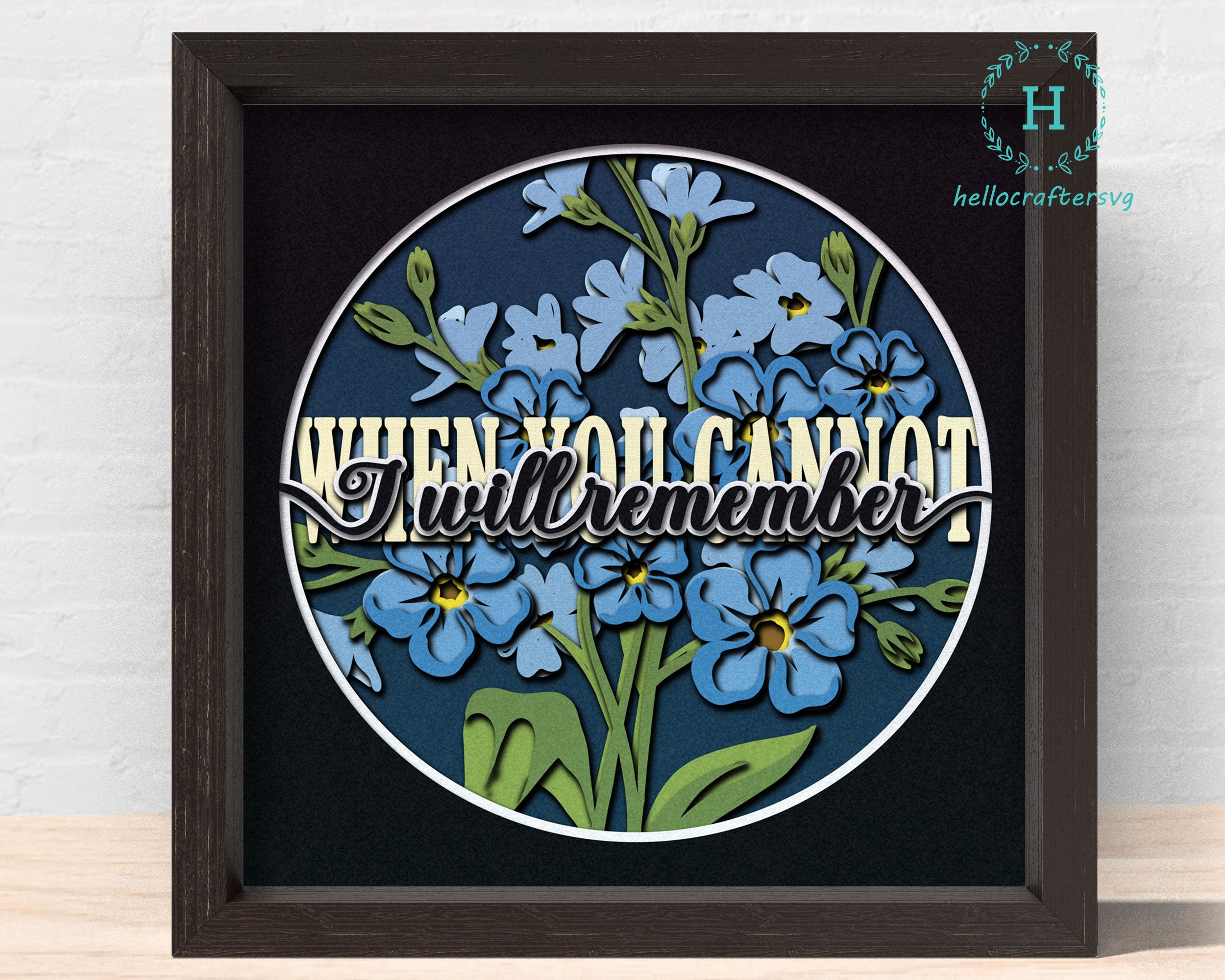 Cancer Shadow Box Awareness - hellocraftersvg