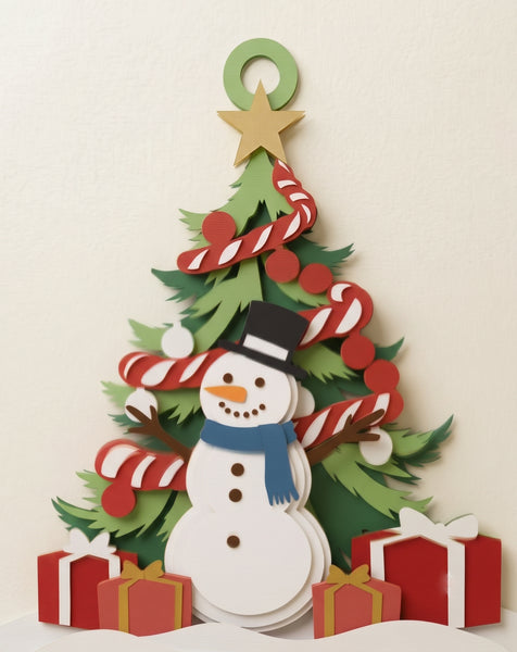3D CHRISTMAS TREE ORNAMENT SET
