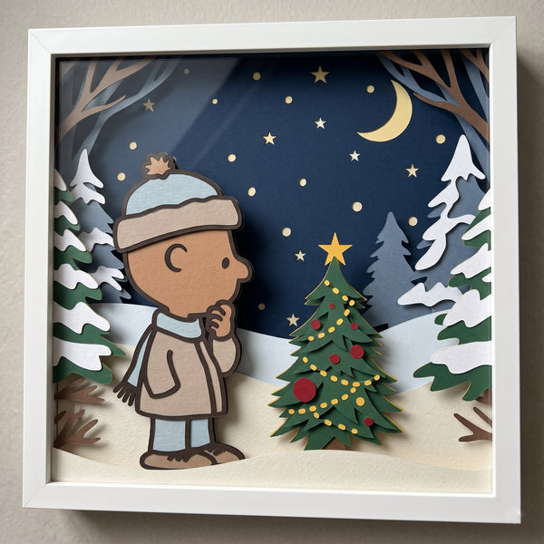 3D PEANUT SET OF 9 SHADOW BOX SVG
