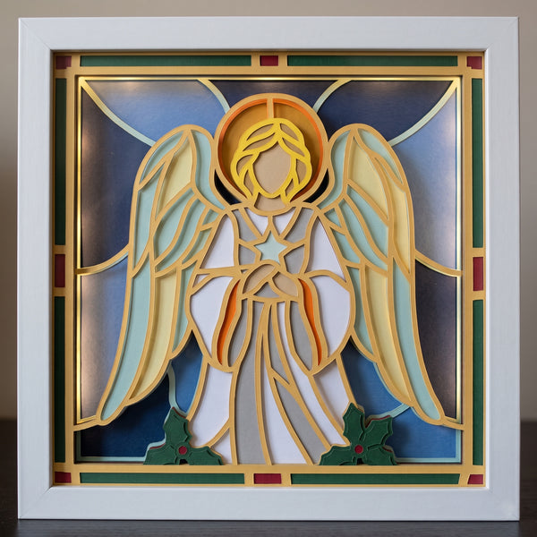3D STAINED CHRISTMAS SHADOW BOX SVG SET
