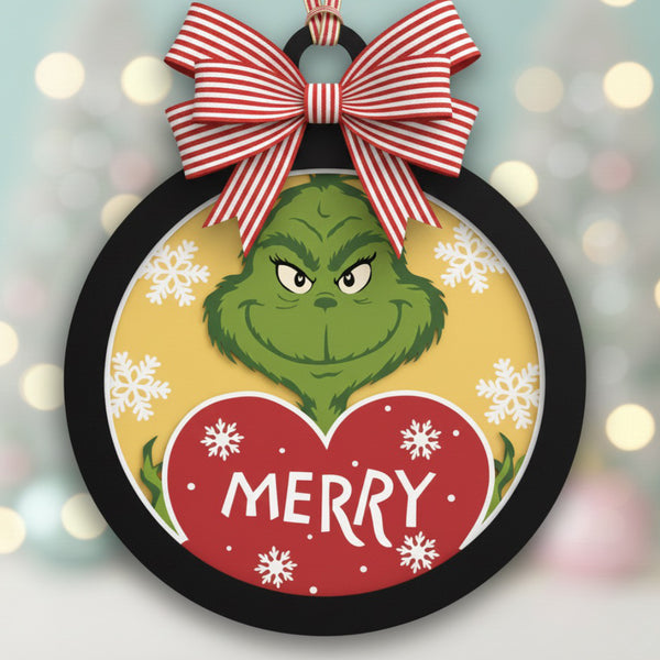 CHRISTMAS ROUND HANGING ORNAMENT BUNDLE Svg