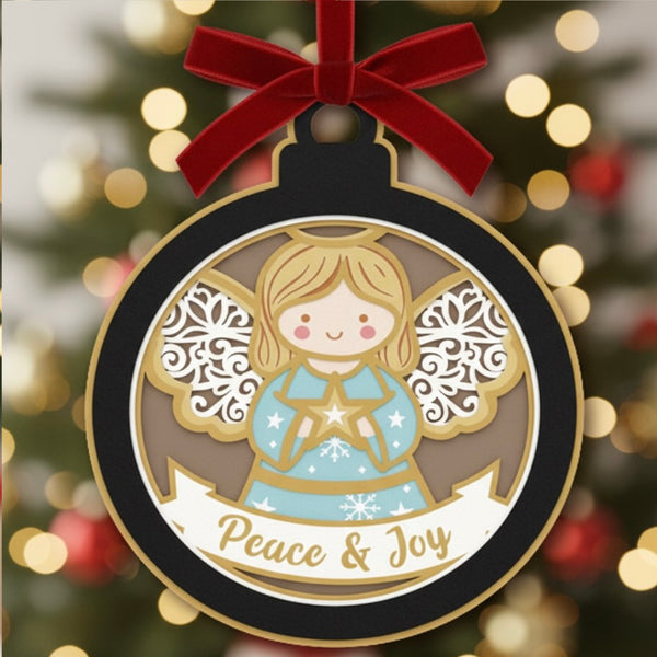 CHRISTMAS ROUND HANGING ORNAMENT BUNDLE Svg