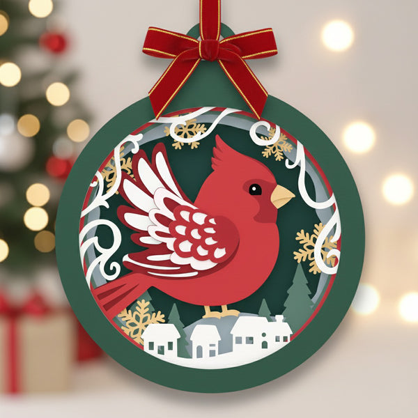 CHRISTMAS ROUND HANGING ORNAMENT BUNDLE Svg