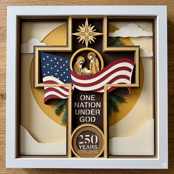 3D VETERAN SET OF 9 SHADOW BOX SVG