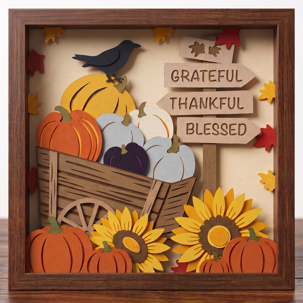 3D SUNFLOWER HAPPY YALL BUNDLE SHADOW BOX SVG