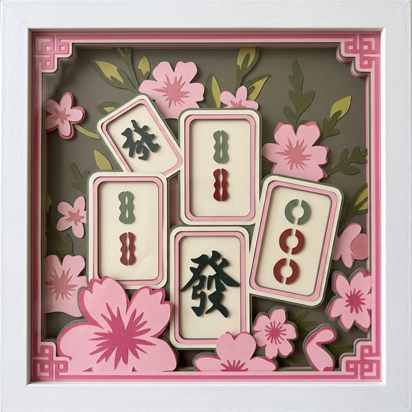 3D MAHJONG SHADOW BOX SVG SET