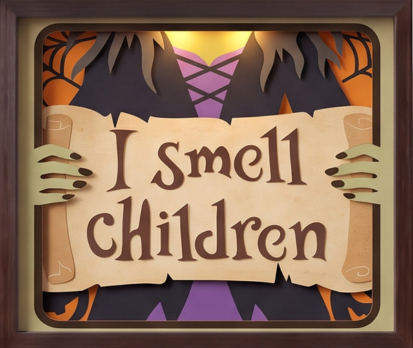 3D WITCH TRIO SET SHADOW BOX SVG