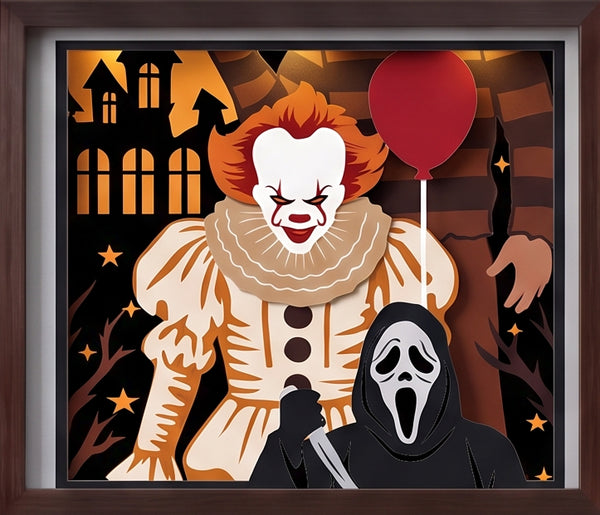 3D TRICK OR TREAT TRIO SET SHADOW BOX SVG