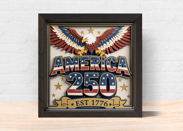 AMERICA CELEBRATES 250 Svg - Cricut Files, Cardstock Svg, Silhouette Files - HelloCrafterSvg