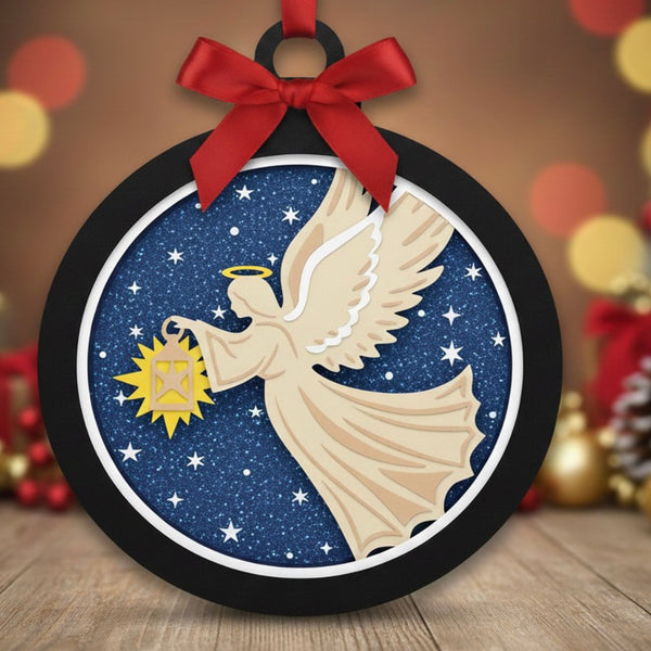 CHRISTMAS ROUND HANGING ORNAMENT BUNDLE Svg