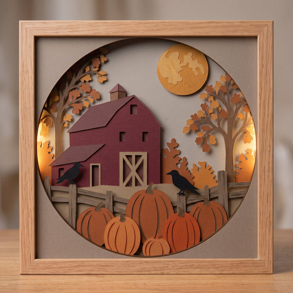 3D FALL ECLUSIVE BUNDLE SHADOW BOX SVG