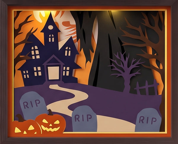 3D TRICK OR TREAT TRIO SET SHADOW BOX SVG
