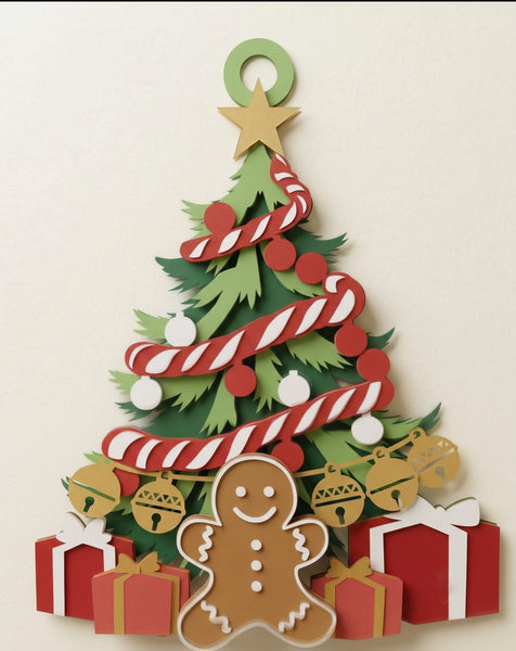 3D CHRISTMAS TREE ORNAMENT SET