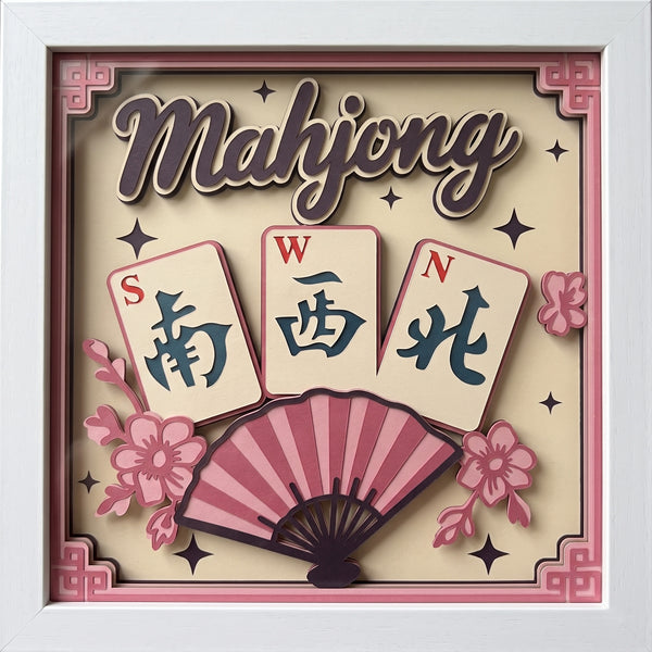 3D MAHJONG SHADOW BOX SVG SET
