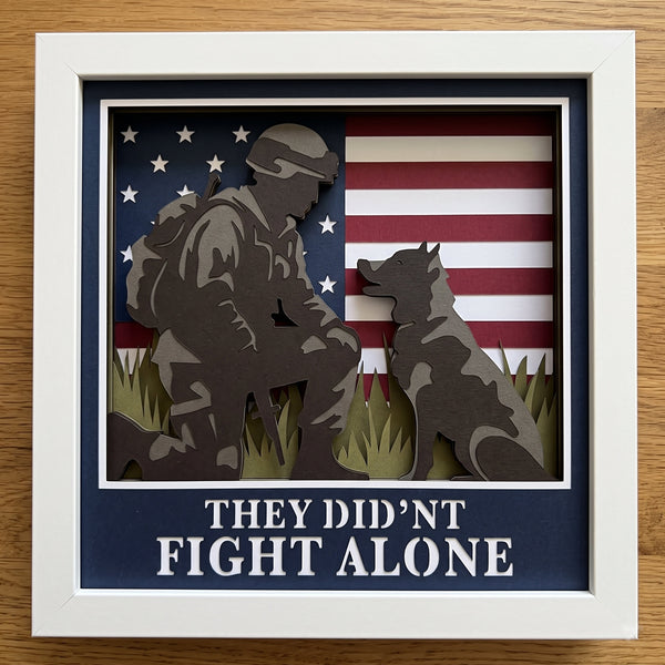 3D VETERAN SET OF 9 SHADOW BOX SVG