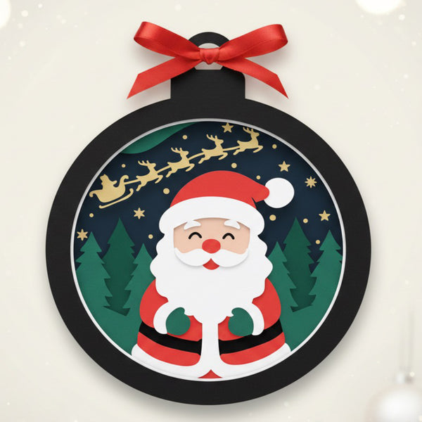 CHRISTMAS ROUND HANGING ORNAMENT BUNDLE Svg