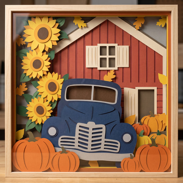 3D SUNFLOWER HAPPY YALL BUNDLE SHADOW BOX SVG