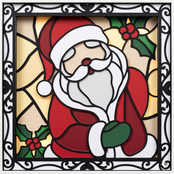 3D STAINED CHRISTMAS SHADOW BOX SVG SET