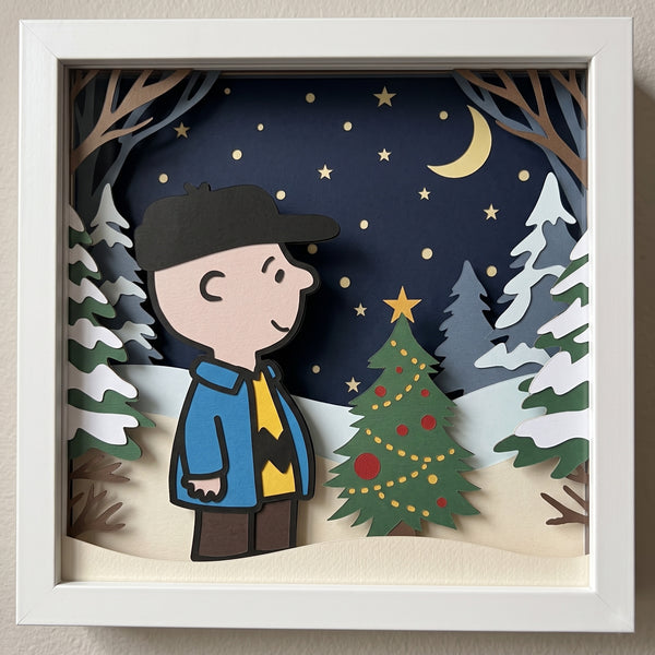 3D PEANUT SET OF 9 SHADOW BOX SVG