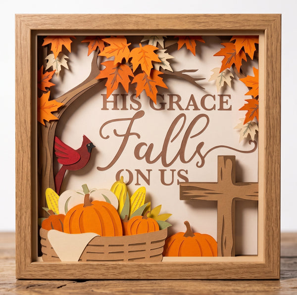 3D RELIGIOUS FALL BUNDLE SHADOW BOX SVG