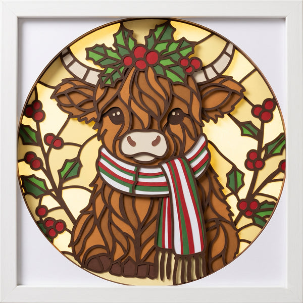 3D STAINED CHRISTMAS SHADOW BOX SVG SET