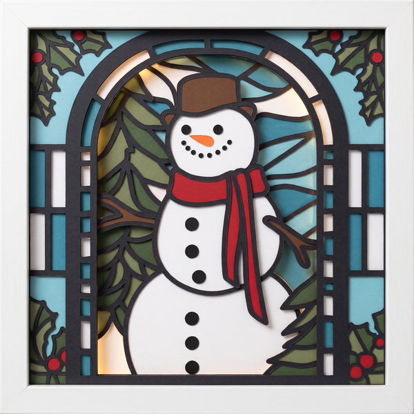3D STAINED CHRISTMAS SHADOW BOX SVG SET