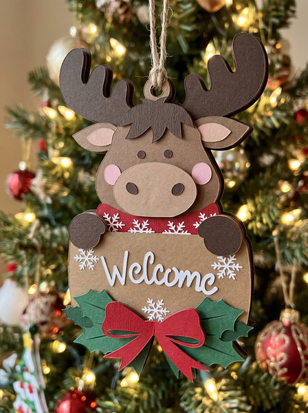 3D CUTE CHRISTMAS ORNAMENT SET OF 9 HANGING SVG
