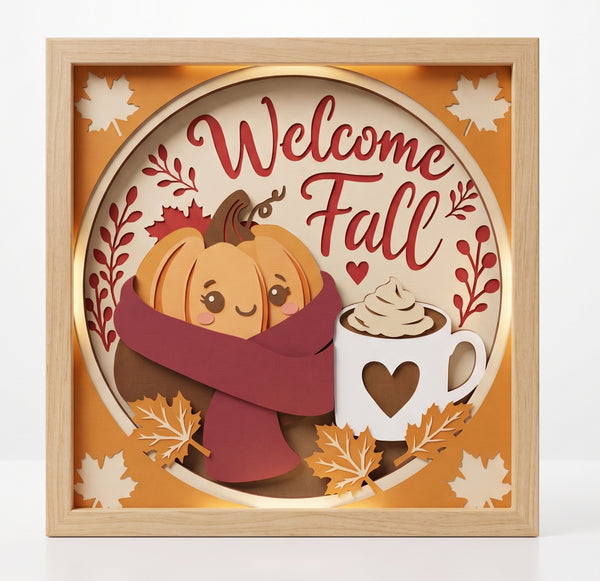 3D FALL ECLUSIVE BUNDLE SHADOW BOX SVG