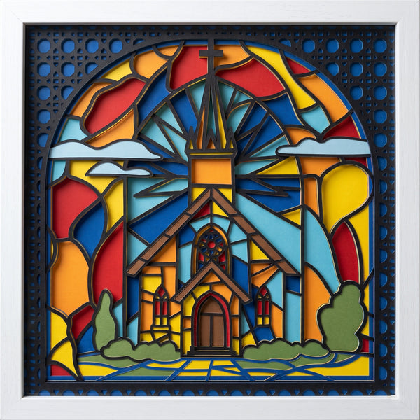 3D STAINED CHRISTMAS SHADOW BOX SVG SET