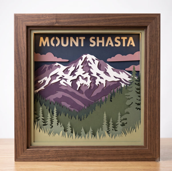 MOUNTAIN SHADOW BOX  BUNDLE Svg - Cricut Files, Cardstock Svg, Silhouette Files