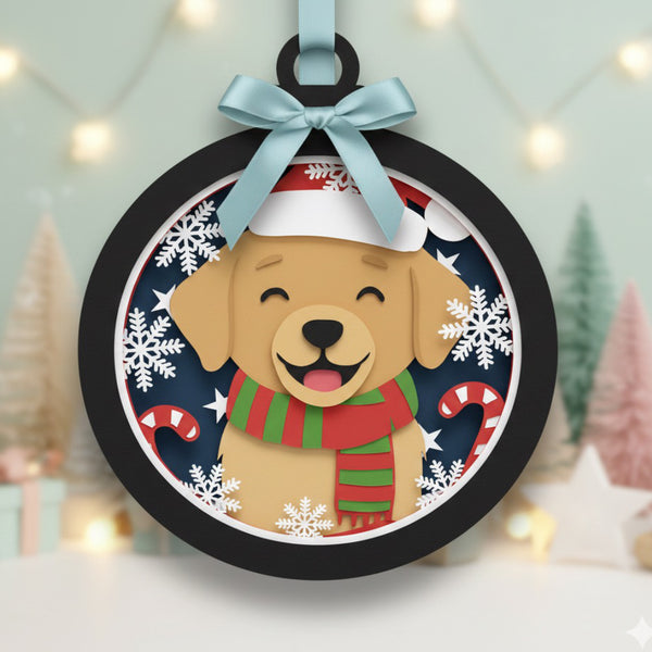 CHRISTMAS ROUND HANGING ORNAMENT BUNDLE Svg