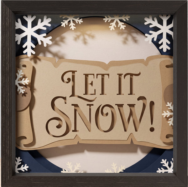 3D SNOWMAN TRIPTYCH + BONUS SNOWMAN SHADOW BOX SVG
