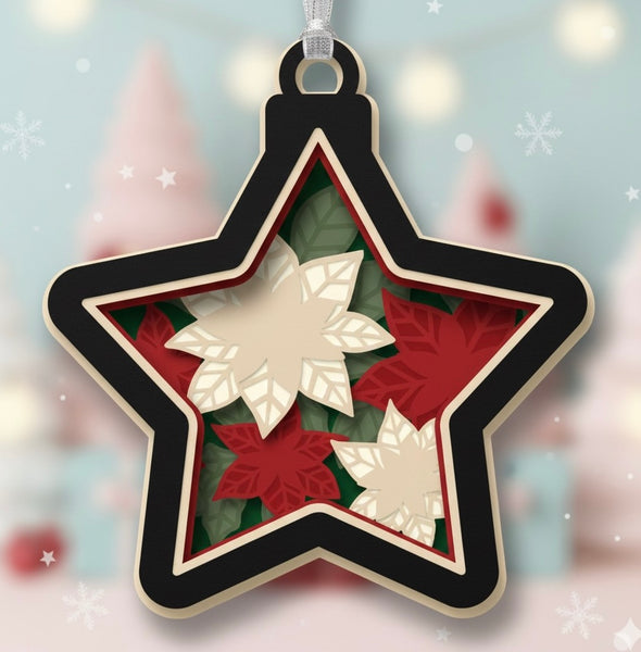 CHRISTMAS STAR HANGING ORNAMENT BUNDLE Svg