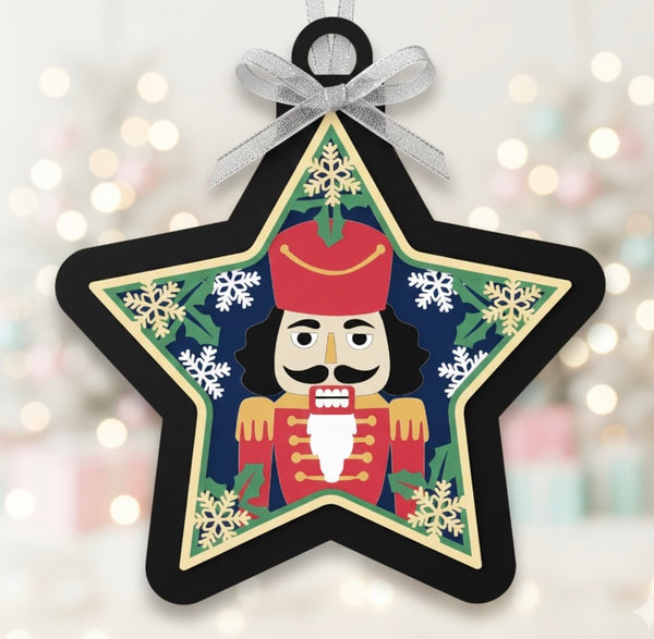 CHRISTMAS STAR HANGING ORNAMENT BUNDLE Svg