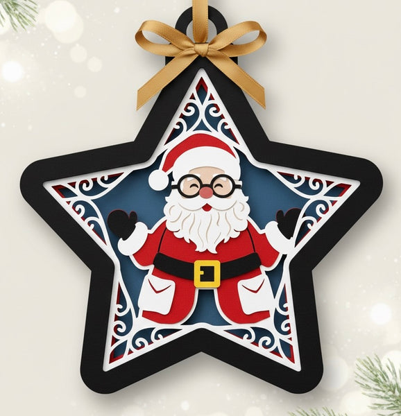 CHRISTMAS STAR HANGING ORNAMENT BUNDLE Svg