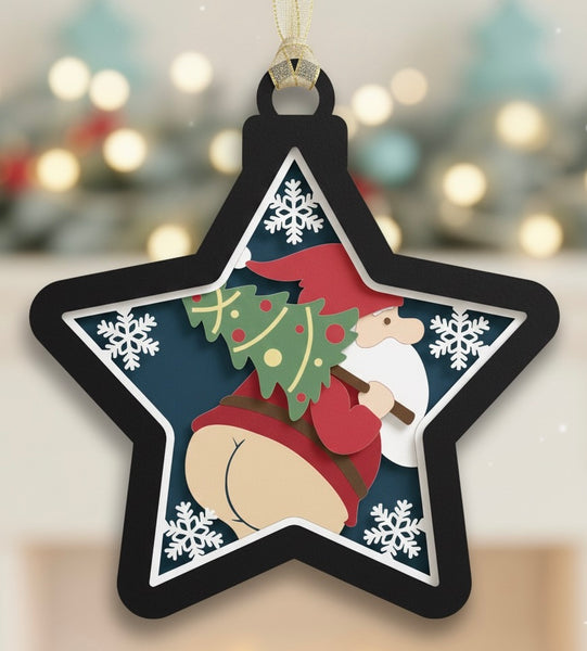 CHRISTMAS STAR HANGING ORNAMENT BUNDLE Svg