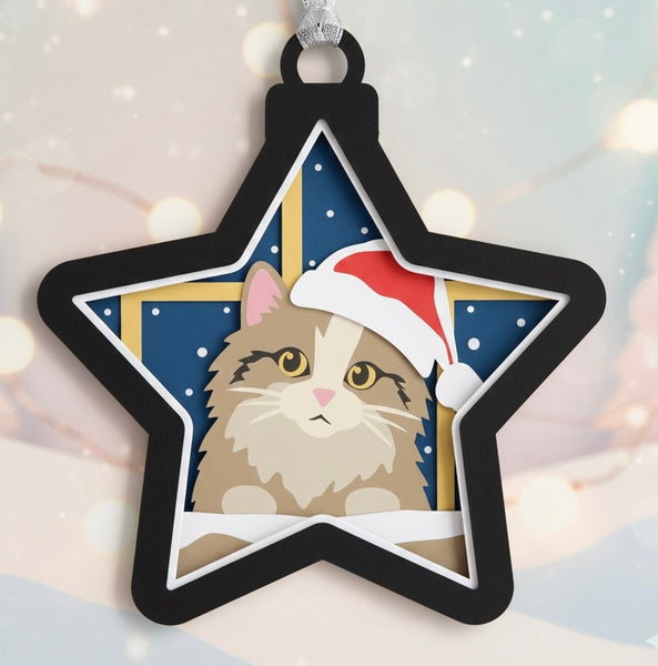 CHRISTMAS STAR HANGING ORNAMENT BUNDLE Svg