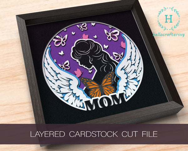 3D MOTHER'S DAY SHADOW BOX SVG BUNDLE Layered Svg - CUSTOMISABLE