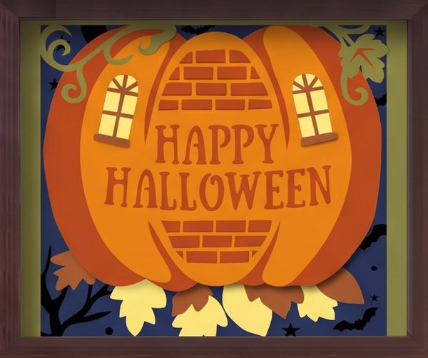 3D PUMPKIN PATCH TRIO SET SHADOW BOX SVG