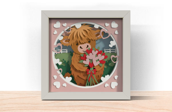 VALENTINE AND WINTER BUNDLE SHADOW BOX Svg (10 DESIGN)