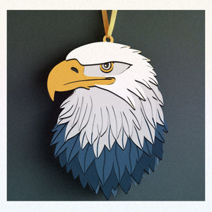 3d EAGLE Svg, LAYERED EAGLE Svg 